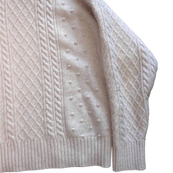 Eloquii Blush Pink Cable-Knit Sweater, Plus, Fall/Winter, Weekend, 18/20 - Picture 4 of 8